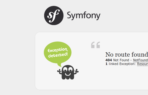 Exception Symfony 2